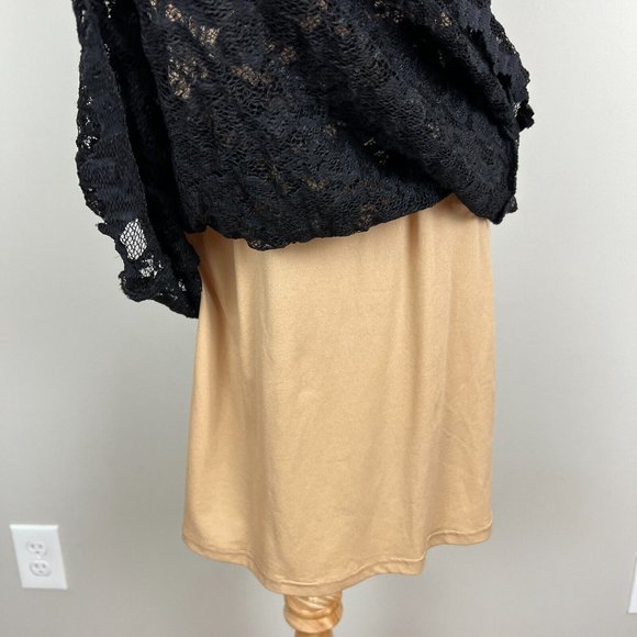 Karen Kane Dress Womens Medium Black Illusion Lace‎ A-Line Mini Cocktail Party - Picture 6 of 14